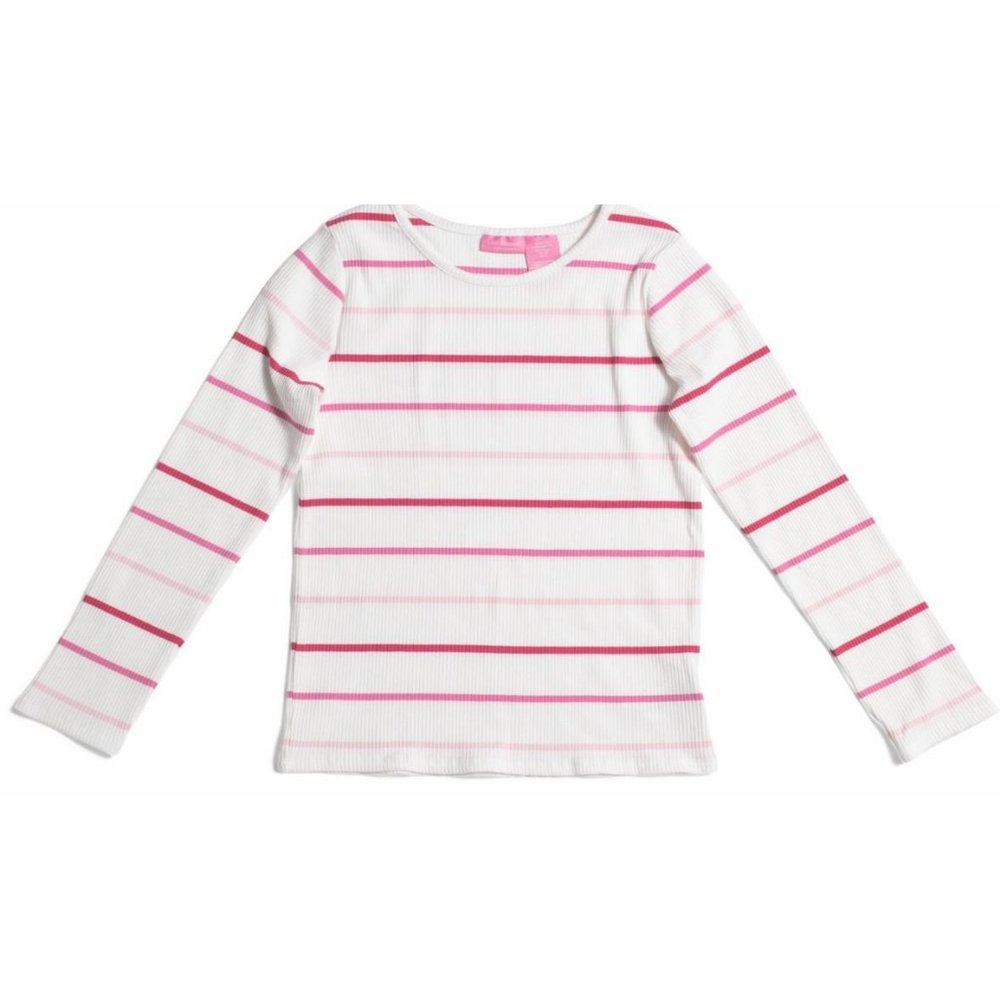 ISAAC MIZRAHI NEW YORK Girls Striped Ribbed Top Size 5/6‎